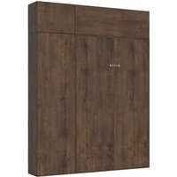 Itamoby - Kentaro Noce Bett 140 mit Säule - Oberlichtschrank - Oberschrank über Säule Klappbett von ITAMOBY