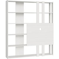 Itamoby - Offenes Bücherregal Kato m mit TV-Ständerplatte aus weißer Esche Itamoby - Offenes Bücherregal Kato m mit TV-Ständerplatte aus weißer Esche von ITAMOBY