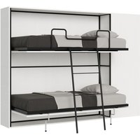 Kando Doppelbett, Zusammensetzung h. Weiße Esche Klappbett von ITAMOBY