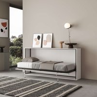 Kando horizontales Einzelbett in weißer Esche mit Matratze Klappbett Kando horizontales Einzelbett in weißer Esche mit Matratze Klappbett von ITAMOBY
