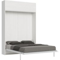 Kentaro-Doppelbett aus weißer Esche mit Oberlichtschrank Klappbett Kentaro-Doppelbett aus weißer Esche mit Oberlichtschrank Klappbett von ITAMOBY