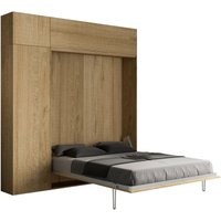 Kentaro Quercia Natura Doppelbett mit Säule – Oberlichtschrank – Oberschrank über Säule Klappbett Kentaro Quercia Natura Doppelbett mit Säule – Oberlichtschrank – Oberschrank über Säule Klappbett von ITAMOBY