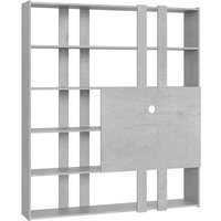Offenes Bücherregal Kato h mit TV-Ständerplatte aus Beton Offenes Bücherregal Kato h mit TV-Ständerplatte aus Beton von ITAMOBY
