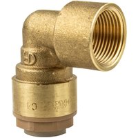 Itap-fit Messing-Steckverbinder Winkel für Cu-Rohr ø 28 mm x 1 Zoll ig - dvgw von ITAP SPA