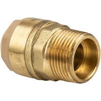 Fit Messing-Steckverbinder gerade für Cu-Rohr ø 18 mm x 3/4 ag - dvgw - Itap von ITAP
