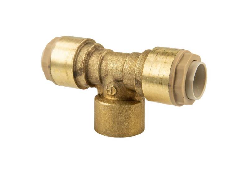 ITAP s.p.a. Steckfitting ITAP-FIT Messing-Steckverbinder T-Stück für Cu-Rohr x Innengewinde, Ø 28 mm x 1 Zoll IG von ITAP s.p.a.