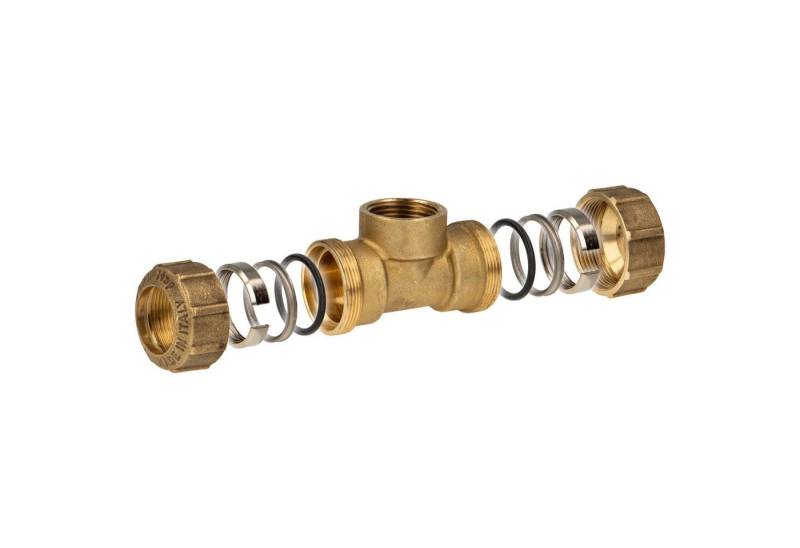 ITAP s.p.a. Steckfitting VX Messing-Klemmverbinder T-Stück mit IG - DVGW zugelassen, Ø 20 x 1/2 x 20 mm von ITAP s.p.a.