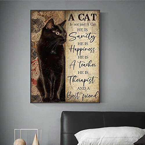 ITAWS Leinwand- Eine Katze Ist Nicht Nur Eine Katze Poster, 50 X 70 Cm, Ohne Rahmen Poster Hd Wandbild Leinwand-Malerei For Wand-Dekor von ITAWS