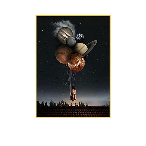 ITAWS Leinwand- Kosmischer Sternenhimmel,50X70Cm Ohne Rahmen Poster Hd Wandbild Leinwand-Malerei For Wand-Dekor von ITAWS
