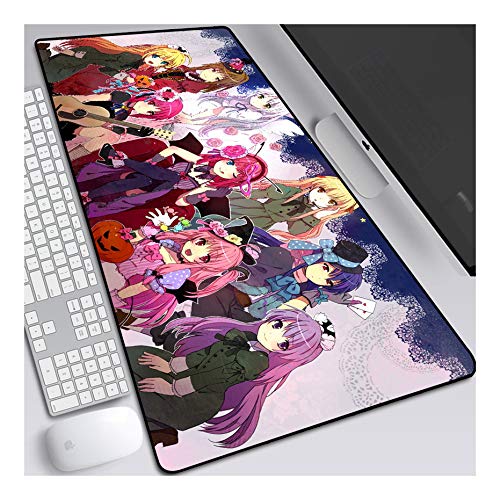 ITBT Mauspad Angel schlägt 800x300mm Anime Mouse Pad, Keyboard mousepads, Extended XXL Large Professional Gaming Mausmatte mit 3mm Dicker Gummibasis, für Computer PC, F. von ITBT