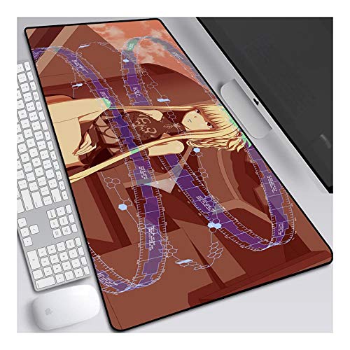 Mauspad Arpeggio of Blue Steel Gaming Mauspad, 900 x 400 mm, 3mm Vernähte Kanten, rutschfest Anime Mousepad, mit Einer speziellen Oberfläche verbessert Geschwindigkeit und Präzision, B von ITBT