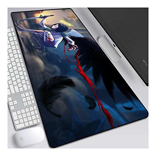 Mauspad Battle Angel Alita 800x300mm Gaming Mauspad, XXL Anime Mousepad, Höchstmaß an Präzision, extra stark vernähter Rand, gummierte Unterseite, Desktop Computer, F von ITBT