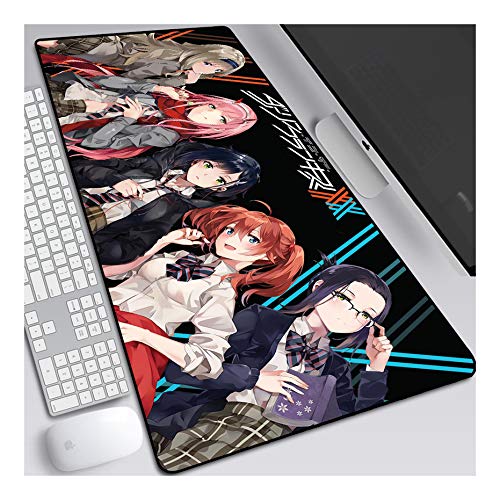 Mauspad Darling in The FranXX Gaming Mauspad, 800 x 300 mm, 3mm Vernähte Kanten, rutschfest Anime Mousepad, mit Einer speziellen Oberfläche verbessert Geschwindigkeit und Präzision, A von ITBT