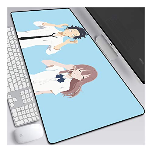 ITBT Mauspad Die Form der Stimme 800x300mm Anime Mouse Pad, Tastatur Mausmatten, Extended XXL Large Professional Gaming Mausmatte mit 3mm Dicker Gummibasis, für Computer PC, F. von ITBT