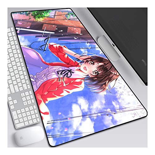 ITBT Mauspad Hostess entwickelt Anime Extended XXL Mousepad, Speed Gaming Mausmatte, 800x300mm großes Anime Mousepad mit Rutschfester Gummibasis, 3mm genähte Kanten, für Computer PC, E. ITBT Mauspad Hostess entwickelt Anime Extended XXL Mousepad, Speed Gaming Mausmatte, 800x300mm großes Anime Mousepad mit Rutschfester Gummibasis, 3mm genähte Kanten, für Computer PC, E. von ITBT