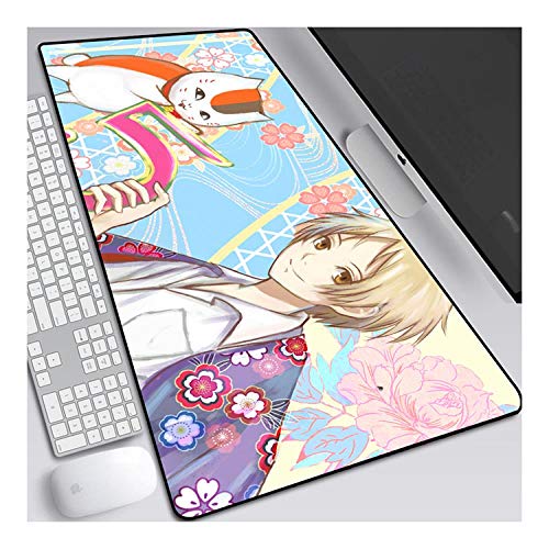 Mauspad Natsume 800x300mm Anime Mouse Pad, Extended XXL Large Professional Gaming Mausmatte mit 3mm Dicker Gummibasis, für Computer PC, D. von ITBT