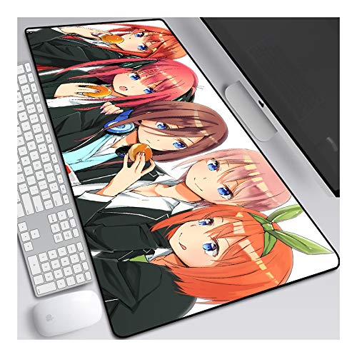 Mauspad Quintile Bride Flower XXL Gaming Mauspad, 900x400mm Anime Mousepad, Höchstmaß an Präzision, extra stark vernähter Rand, gummierte Unterseite, Desktop Computer, C von ITBT