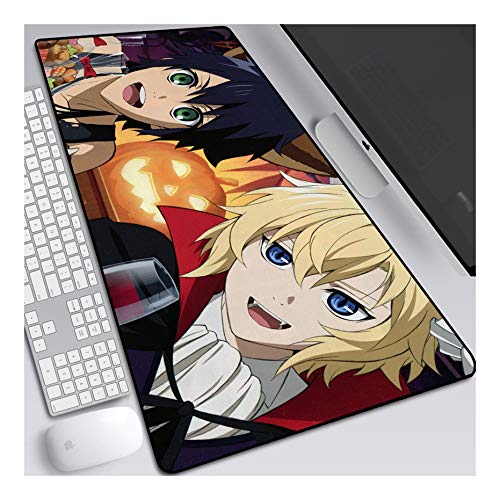 ITBT Mauspad Seraph of The End Anime Extended XXL-Mauspad, Speed Gaming-Mausmatte, 800 x 300 mm großes Anime-Mauspad mit Rutschfester Gummibasis, 3 mm genähte Kanten, für Computer-PC, D. ITBT Mauspad Seraph of The End Anime Extended XXL-Mauspad, Speed Gaming-Mausmatte, 800 x 300 mm großes Anime-Mauspad mit Rutschfester Gummibasis, 3 mm genähte Kanten, für Computer-PC, D. von ITBT