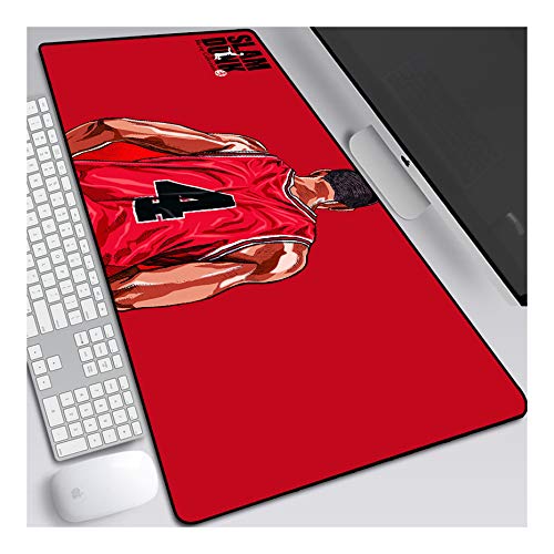 ITBT Mauspad Slamdunk Anime Mauspad，Speed Gaming Mousepad 800x300mm，Mikrofaser Verbessert Geschwindigkeit und Präzision, rutschfest Gummierte Unterseite Waschbar Verschleißfest,Für Desktop PC, F von ITBT