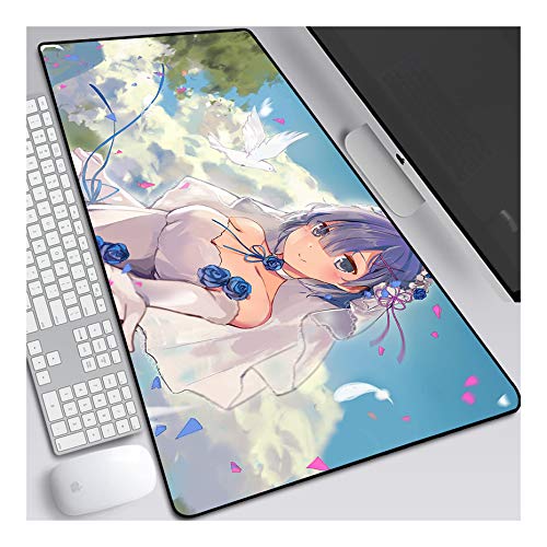 ITBT Mauspad from Zero Anime Mauspad Gemütlich Mousepad 900x400mm Mikrofaser Verbessert Geschwindigkeit und Präzision, rutschfest Gummierte Unterseite Waschbar Verschleißfest,Für Desktop PC, A von ITBT