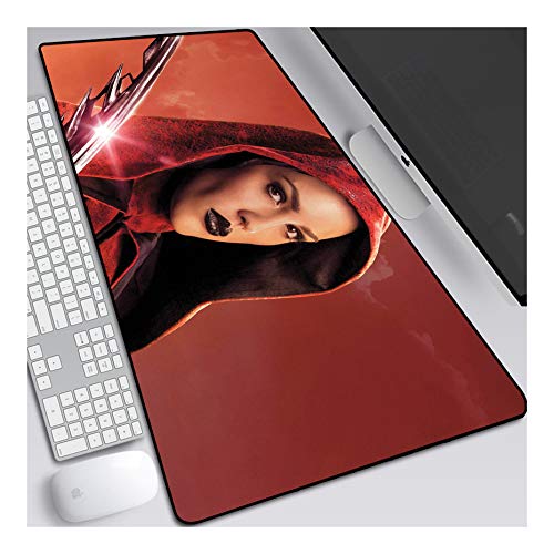 ITBT Mouse Pad Battle Angel Gaming Mauspad, 700 x 300 mm, 3mm Vernähte Kanten, rutschfest Anime Mousepad, mit Einer speziellen Oberfläche verbessert Geschwindigkeit und Präzision,B von ITBT