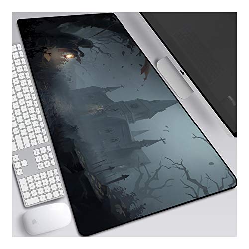 Mouse Pad Fifth Personality XL Gaming Mauspad, 700x300mm Anime Mousepad, Höchstmaß an Präzision, extra stark vernähter Rand, gummierte Unterseite, Desktop Computer,F von ITBT