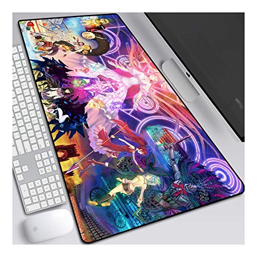 Mouse Pad Mahou Shoujo Anime Mauspad Gemütlich Mousepad 700x300mm Mikrofaser Verbessert Geschwindigkeit und Präzision, rutschfest Gummierte Unterseite Waschbar Verschleißfest,Für Desktop PC,F von ITBT