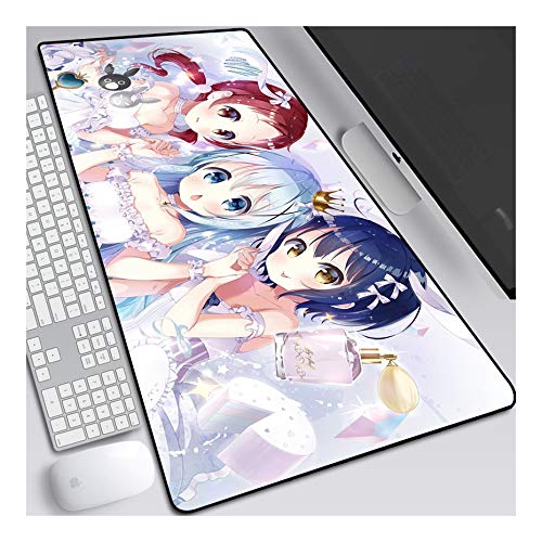 ITBT Mouse Pad Office Gifts Anime Mauspad Gemütlich Mousepad 700x300mm Mikrofaser Verbessert Geschwindigkeit und Präzision, rutschfest Gummierte Unterseite Waschbar Verschleißfest,Für Desktop PC,C von ITBT