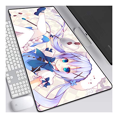 ITBT Mouse Pad Office Gifts Anime Mauspad Gemütlich Mousepad 700x300mm Mikrofaser Verbessert Geschwindigkeit und Präzision, rutschfest Gummierte Unterseite Waschbar Verschleißfest,Für Desktop PC,A von ITBT