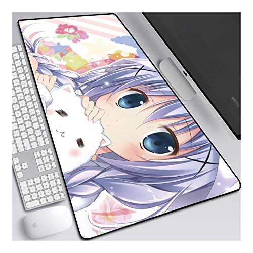 ITBT Mouse Pad Office Gifts Anime Mauspad Gemütlich Mousepad 700x300mm Mikrofaser Verbessert Geschwindigkeit und Präzision, rutschfest Gummierte Unterseite Waschbar Verschleißfest,Für Desktop PC,B von ITBT