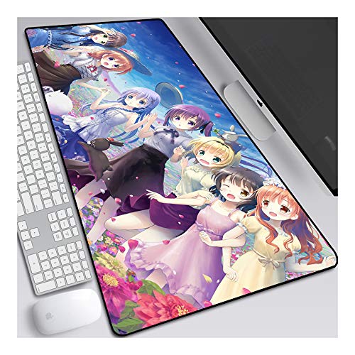 ITBT Mouse Pad Office Gifts Anime Mauspad Gemütlich Mousepad 700x300mm Mikrofaser Verbessert Geschwindigkeit und Präzision, rutschfest Gummierte Unterseite Waschbar Verschleißfest,Für Desktop PC,F von ITBT