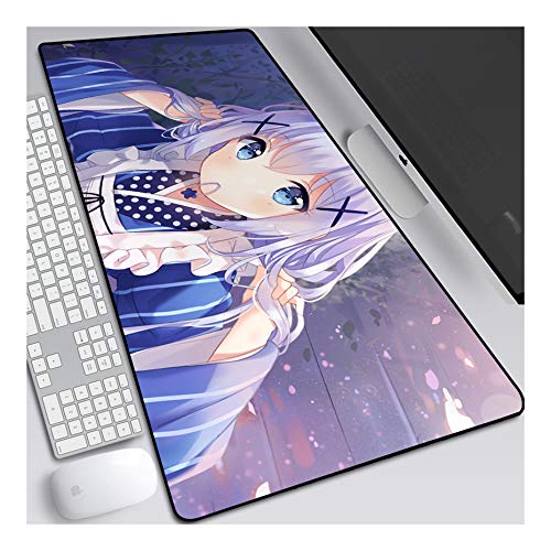 ITBT Mouse Pad Office Gifts Anime Mauspad Gemütlich Mousepad 700x300mm Mikrofaser Verbessert Geschwindigkeit und Präzision, rutschfest Gummierte Unterseite Waschbar Verschleißfest,Für Desktop PC,D von ITBT