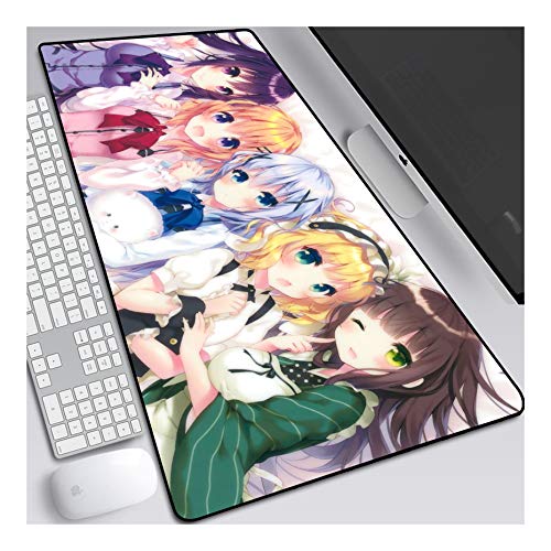 ITBT Mouse Pad Office Gifts XL Gaming Mauspad, 700x300mm Anime Mousepad, Höchstmaß an Präzision, extra stark vernähter Rand, gummierte Unterseite, Desktop Computer,A von ITBT