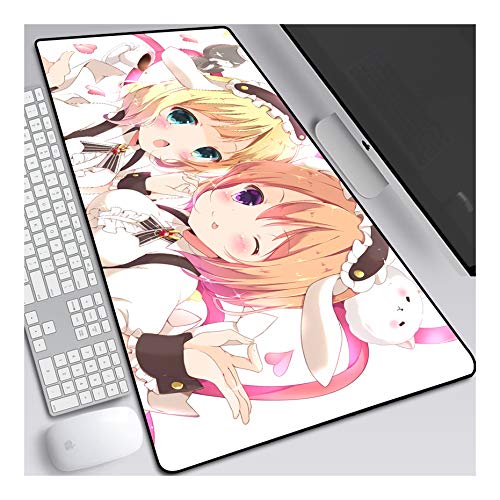 ITBT Mouse Pad Office Gifts XL Gaming Mauspad, 700x300mm Anime Mousepad, Höchstmaß an Präzision, extra stark vernähter Rand, gummierte Unterseite, Desktop Computer,D von ITBT