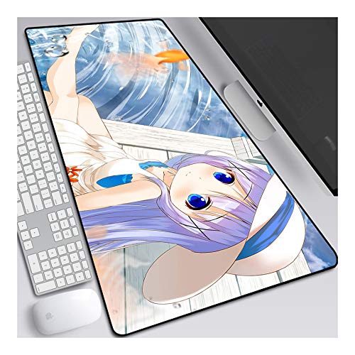 ITBT Mouse Pad Office Gifts XL Gaming Mauspad, 700x300mm Anime Mousepad, Höchstmaß an Präzision, extra stark vernähter Rand, gummierte Unterseite, Desktop Computer,F von ITBT