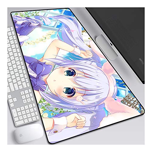 ITBT Mouse Pad Office Gifts XL Gaming Mauspad, 700x300mm Anime Mousepad, Höchstmaß an Präzision, extra stark vernähter Rand, gummierte Unterseite, Desktop Computer,H von ITBT