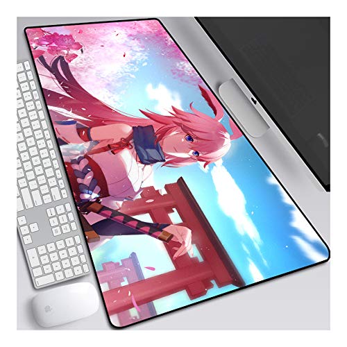 Mauspad Collapse School Anime Mauspad，Speed Gaming Mousepad 800x300mm，Mikrofaser Verbessert Geschwindigkeit und Präzision, rutschfest Gummierte Unterseite Waschbar Verschleißfest,Für Desktop PC, C von ITBT