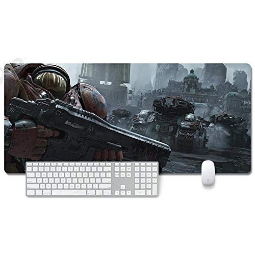 Mauspad World of Warcraft Anime Mauspad Gemütlich Mousepad 900x400mm Mikrofaser Verbessert Geschwindigkeit und Präzision, Rutschfest Gummierte Unterseite Waschbar Verschleißfest,Für Desktop PC, G von ITBT