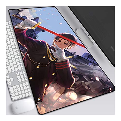 Mouse Pad Seraph of the End Anime Mauspad Gemütlich Mousepad 700x300mm Mikrofaser Verbessert Geschwindigkeit und Präzision, Rutschfest Gummierte Unterseite Waschbar Verschleißfest,Für Desktop PC,E Mouse Pad Seraph of the End Anime Mauspad Gemütlich Mousepad 700x300mm Mikrofaser Verbessert Geschwindigkeit und Präzision, Rutschfest Gummierte Unterseite Waschbar Verschleißfest,Für Desktop PC,E von ITBT