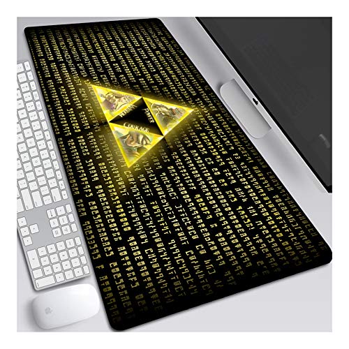 Mouse Pad Wilderness Zelda Anime Mauspad Gemütlich Mousepad 700x300mm Mikrofaser Verbessert Geschwindigkeit und Präzision, rutschfest Gummierte Unterseite Waschbar Verschleißfest,Für Desktop PC,F von ITBT