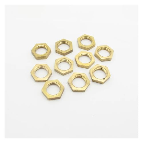 10PCS 1/8" BSP Female Thread Brass Hex Lock Nuts Fit Pipe Fitting Adapter Coupler Connector 10PCS 1/8" BSP Female Thread Brass Hex Lock Nuts Fit Pipe Fitting Adapter Coupler Connector von ITCLEYMDZV