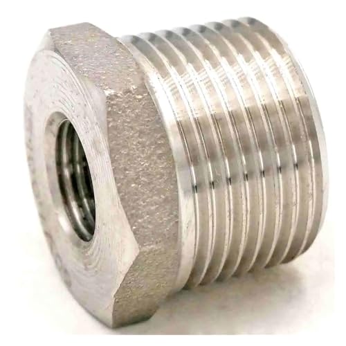 3/4" NPT Male x 1/4" NPT Female 304 Stainless Steel Reducing Bush Forged Pipe Fitting 3000 PSI Water Gas Oil von ITCLEYMDZV
