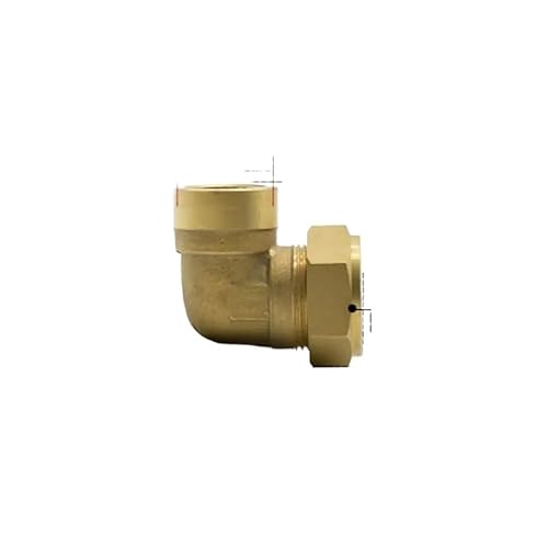 Fit Tube OD 22mm x 1/2" Female Brass Elbow Compression Fitting Union Connector Water Gas Fuel von ITCLEYMDZV