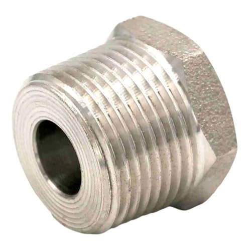 High Pressure Reducer 1/4" BSP Female- 3/8" BSP Male 304 Stainless Hex Reduce Pipe Fitting Adapter High Pressure Reducer 1/4" BSP Female- 3/8" BSP Male 304 Stainless Hex Reduce Pipe Fitting Adapter von ITCLEYMDZV
