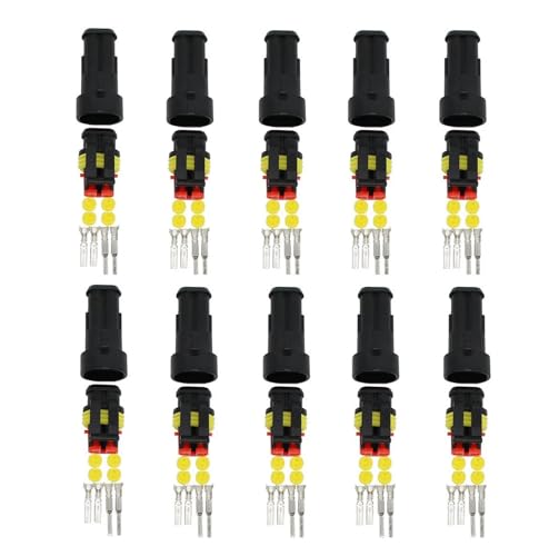ITCLEYMDZV 10 Kit 2 Pin Way Electrical Wire Connector von ITCLEYMDZV