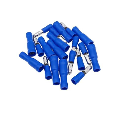ITCLEYMDZV 100Pair Electrical Wire Crimp Terminals, Butt Splice, Butt Connectors Kit,Blue Male Female Insulated Cable Connector von ITCLEYMDZV