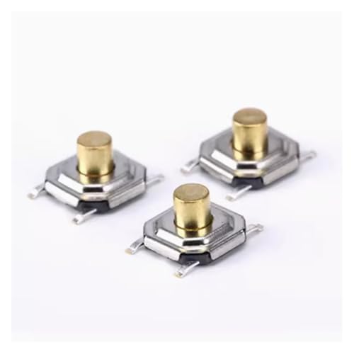 ITCLEYMDZV 100pcs 4 * 4 * 4.3mm 4x4x4.3mm Tactile Push Button Switch 4Pin with Copper Head ITCLEYMDZV 100pcs 4 * 4 * 4.3mm 4x4x4.3mm Tactile Push Button Switch 4Pin with Copper Head von ITCLEYMDZV