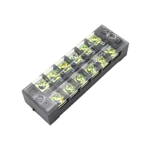 ITCLEYMDZV 1Pcs Dual Row Screw Terminal Block Strip 600V 15A TB-1506 von ITCLEYMDZV