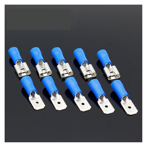 ITCLEYMDZV 200PCS 6.3mm Female Male Spade Insulated Electrical Crimp Terminal Connectors H1E1 Cable Terminals von ITCLEYMDZV