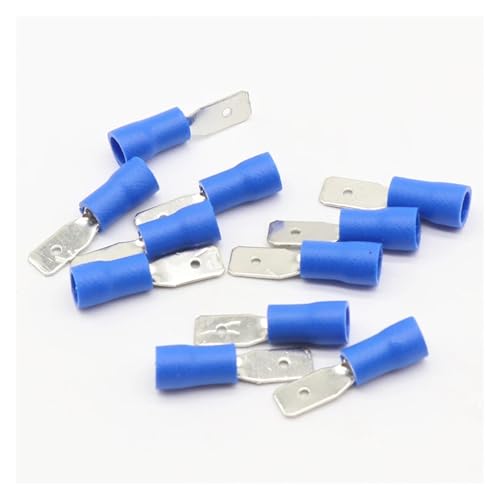 ITCLEYMDZV 4.8mm Female Male Electrical & Wiring Connector Insulated Crimp Terminal Spade Blue von ITCLEYMDZV
